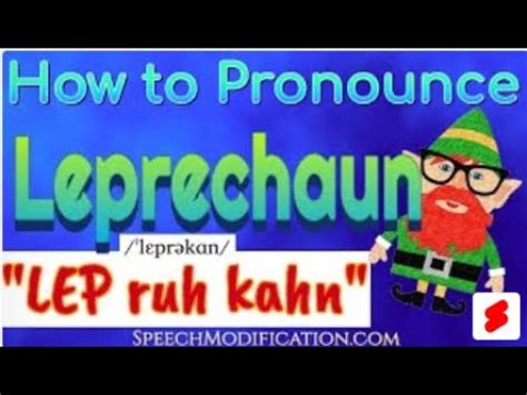 leprechaun aussprache|How to pronounce LEPRECHAUN in English